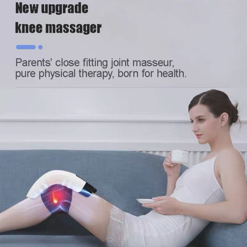 Infrared Heating Knee Massager Air Pressure Vibration Elbow Shoulder Leg Joint Pain Relief Rheumatic Rehabilitation Health Care