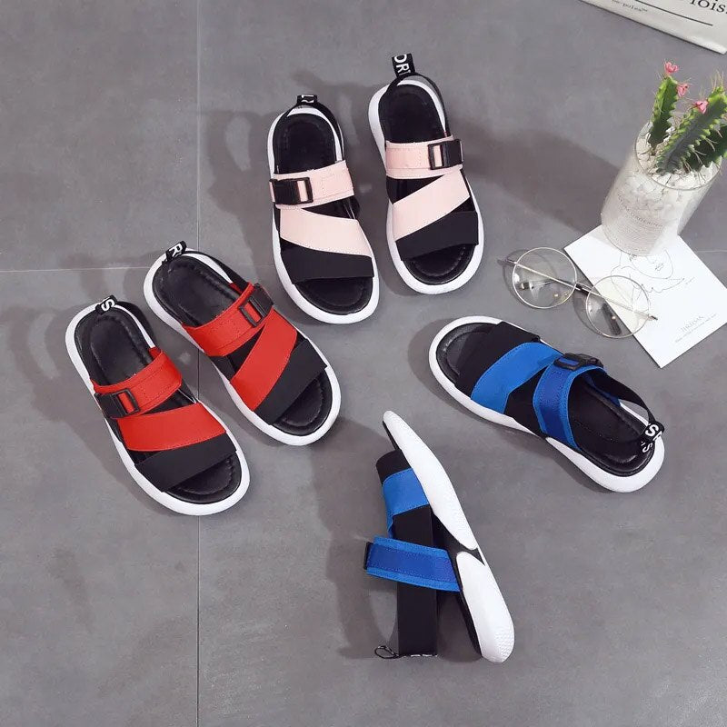 Women Sports Sandals Breathable New Summer Casual Thick Bottom Beach Flat Shoes Sandalias Femmes Mujer Comodas Verano 2022