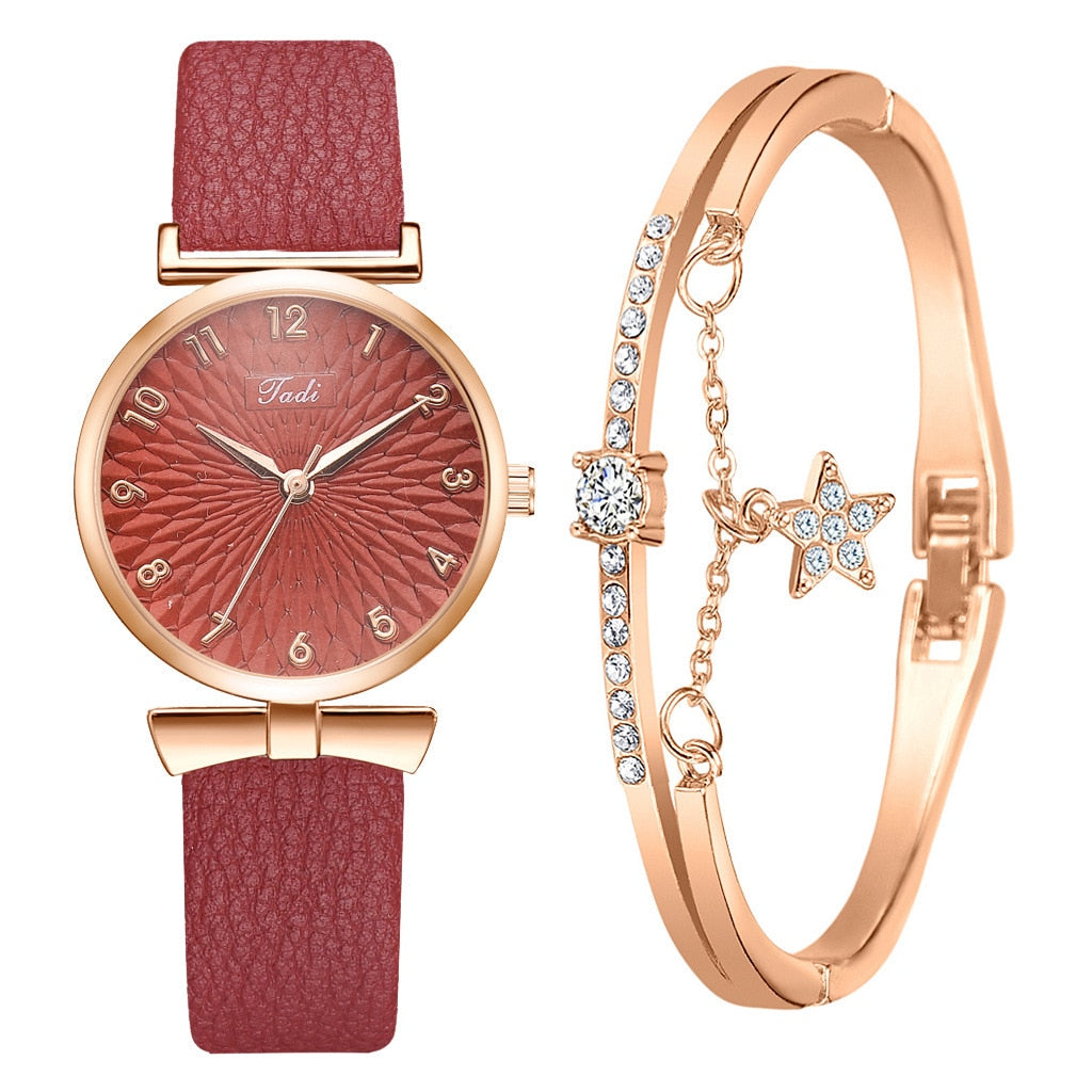 Luxury Watch Women Top Brand 2022 Dress Ladies Wristwatch Waterproof Bracelet Set Girls Quartz Watches reloj mujer Dropshipping