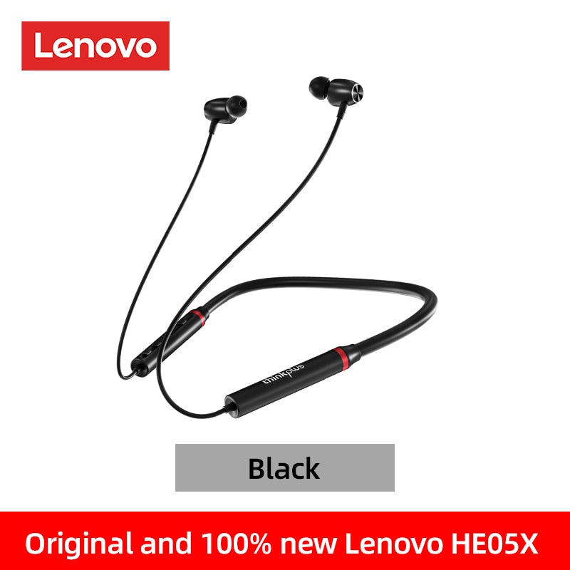 Origial Lenovo HE05X Bluetooth Earphones Earphone Waterproof Earplugs HIFI Sound Magnetic Neckband Headset Sports Headphone