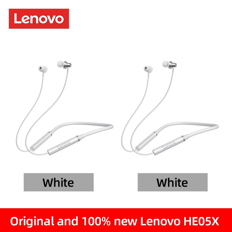 Origial Lenovo HE05X Bluetooth Earphones Earphone Waterproof Earplugs HIFI Sound Magnetic Neckband Headset Sports Headphone