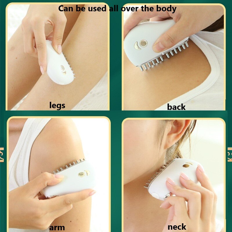 Gua Sha Comb Facial Double Chin Wrinkle Remover Device Back and Neck Massager Slimming Anti Cellulite Massage Tool Beauty Health