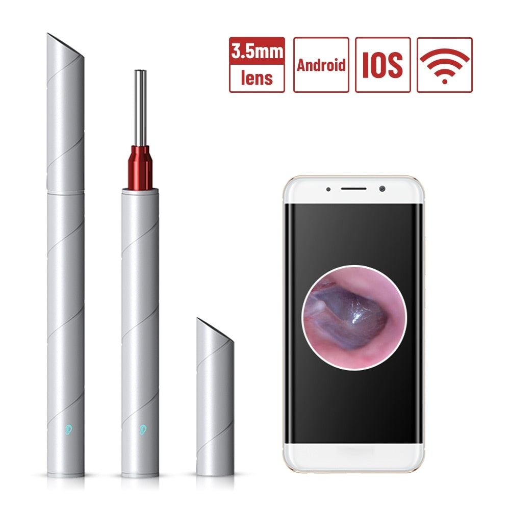 Digital Medical Otoscope for IOS Android Tablet 3.5mm Camera 1080*720 Borescope Wifi Ear Endoscope Wireless Video Otoscope