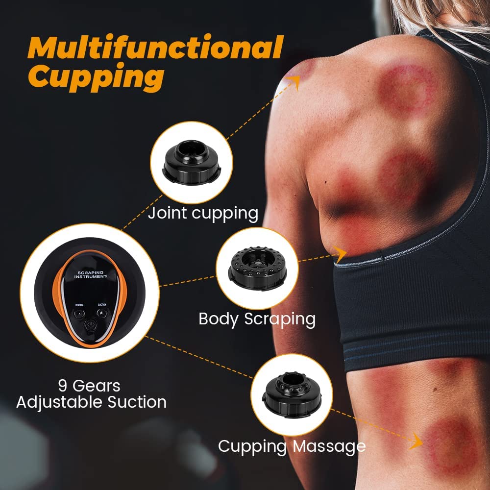 Electric Guasha Cupping Massager Household Beauty Instrument Vacuum Suction Cups Electric Scraping Body Relaxation Massager