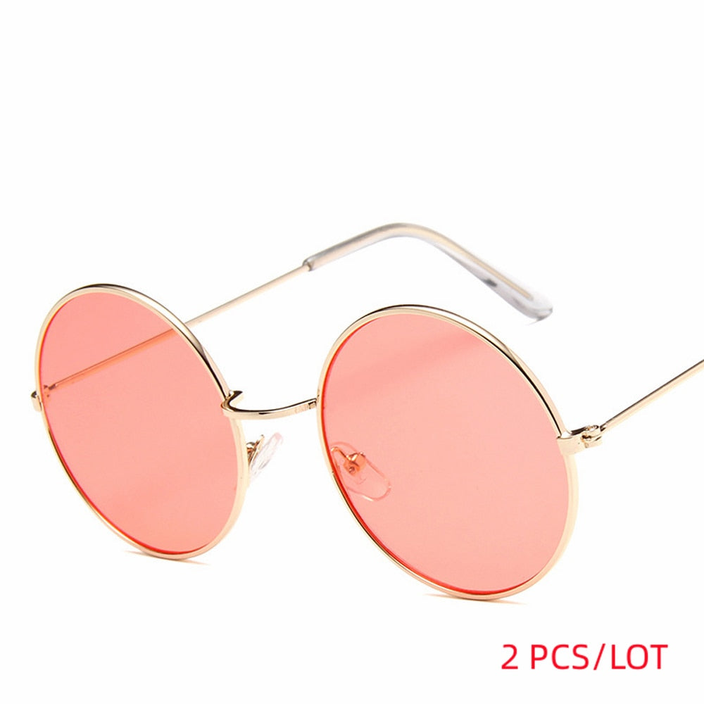 MUSELIFE 2022 Round Women Sunglasses Men Glasses Lady Luxury Retro Metal Sun Glasses Vintage Mirror UV400 Oculos De Sol