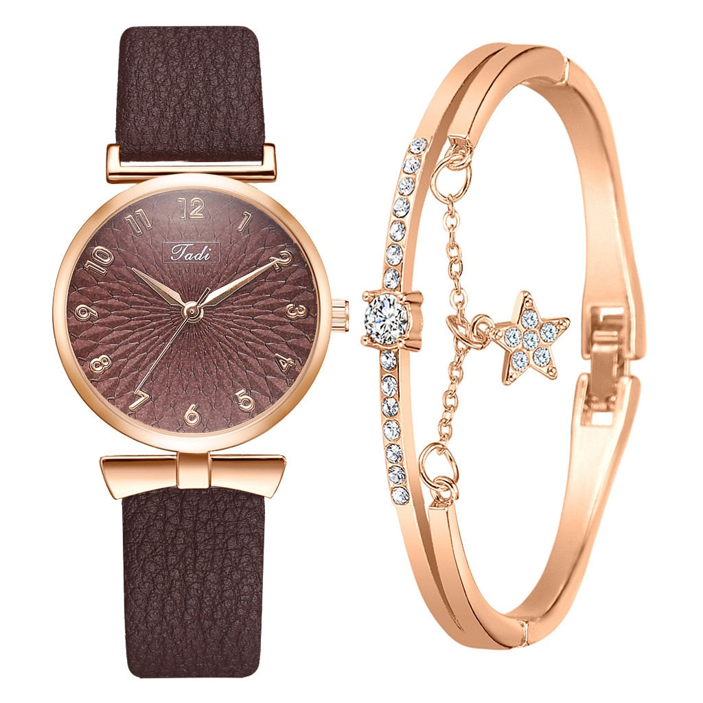 Luxury Watch Women Top Brand 2022 Dress Ladies Wristwatch Waterproof Bracelet Set Girls Quartz Watches reloj mujer Dropshipping