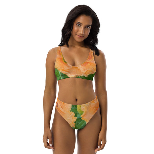 Recycled high-waisted bikini