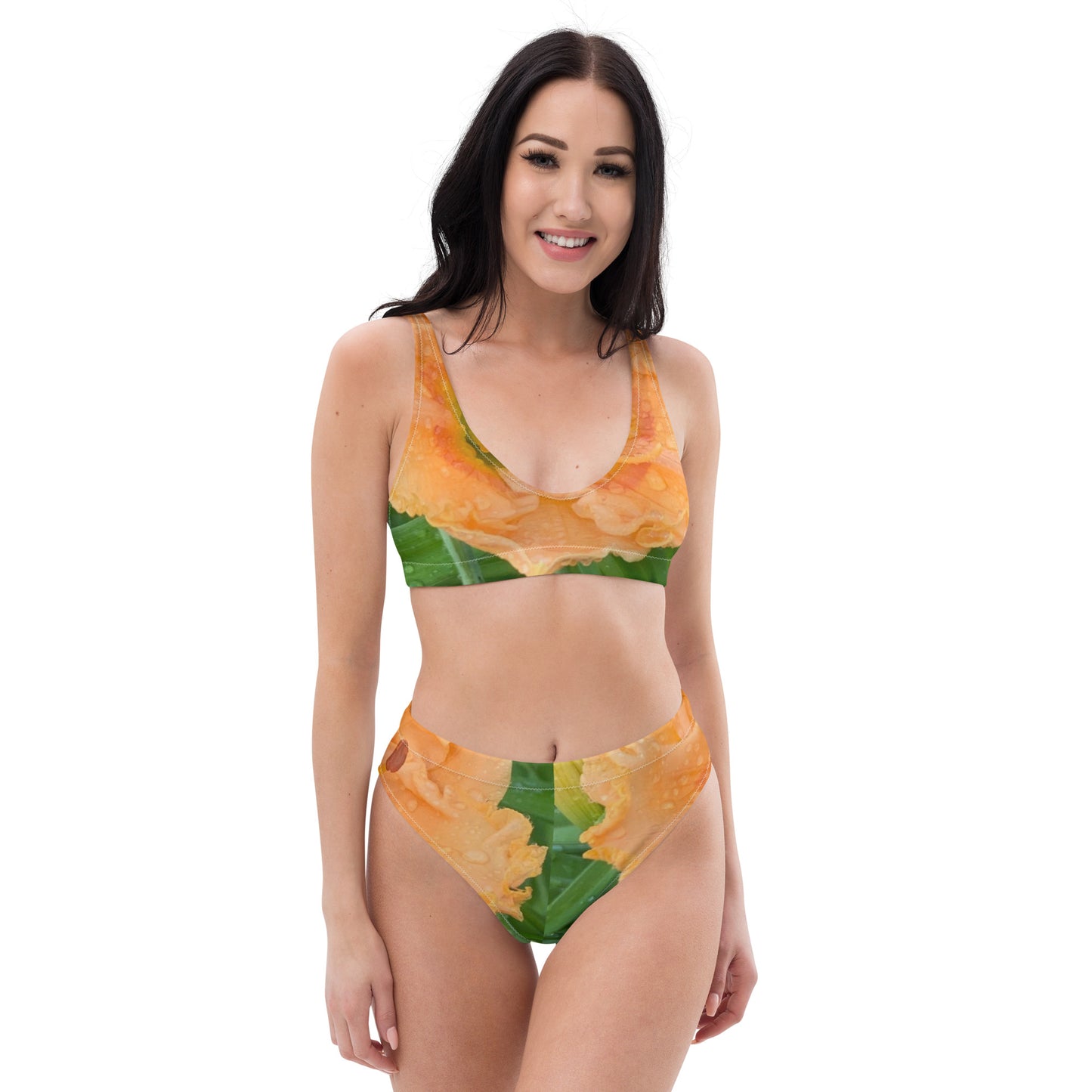 Recycled high-waisted bikini